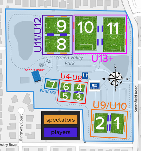 Bayfa Green Valley Park Field Layout